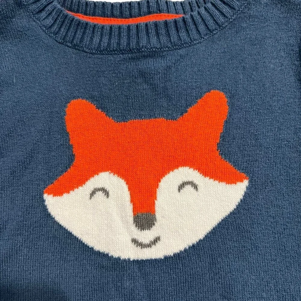 Carter's 6m Fox Sweater & Striped Pants Set